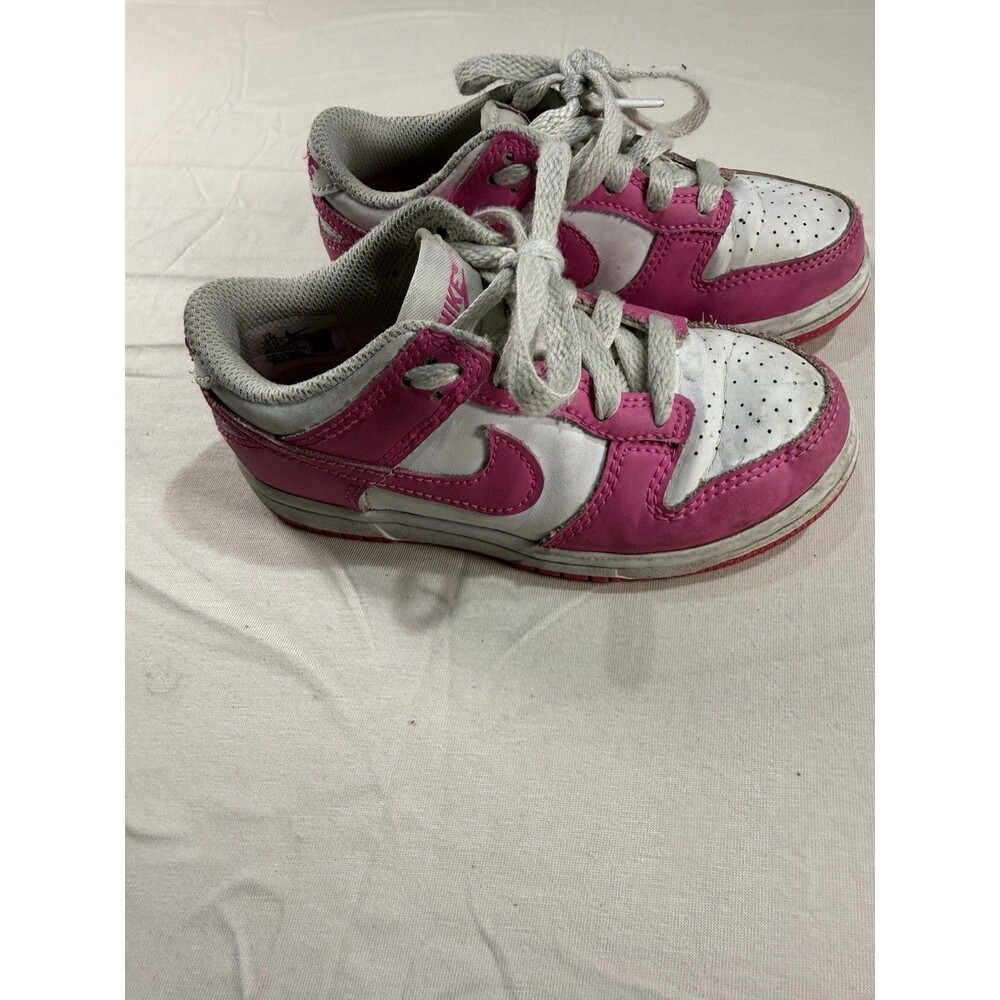 Nike Dunk Low Toddler Shoes Pink White – Size 11C – Girls’ Athletic Sneakers